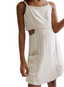 Mono Mayoral rayas crudo para niña