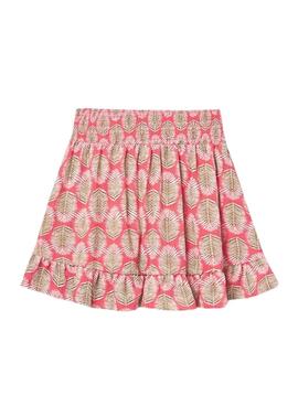Falda Mayoral estampada coral para niña