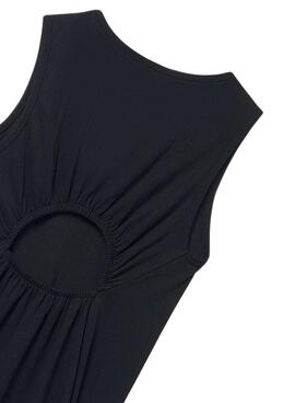 Vestido Mayoral negro con abertura para niña