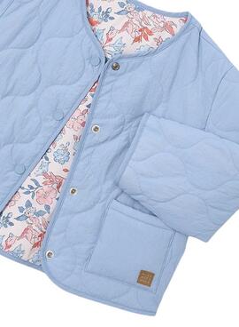 Chaqueta Mayoral reversible acolchada azul para niña