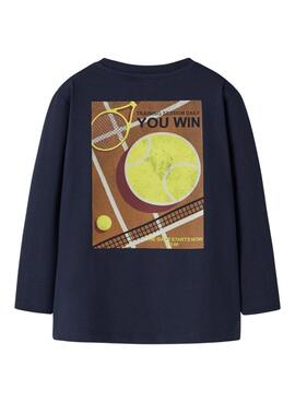 Camiseta Name It tenis azul marino para niño