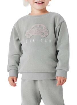 Sudadera Name It coche verde grisáceo para niño
