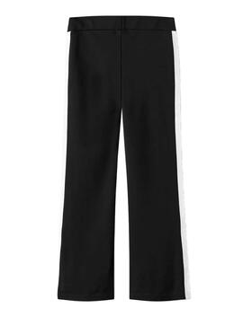 Pantalón Name It negro con raya lateral para niña