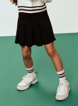 Falda Name It negra de vuelo con cintura elástica para niña