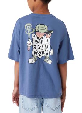 Camiseta Name It San Francisco azul para niño