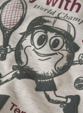 Sudadera Name It tenis beige para niño