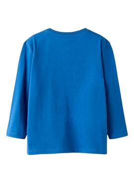 Camiseta Name It sport 86 azul para niño