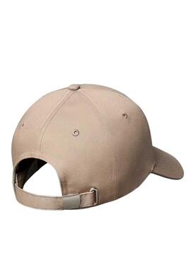 Gorra Calvin Klein Jeans Monogram bordada beige para mujer