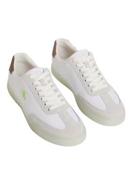 Zapatillas Calvin Klein Jeans NY blanco y neon para hombre