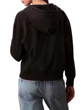 Sudadera Calvin Klein Jeans Archive Logo negro para mujer