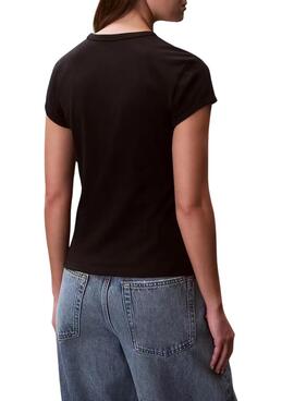 Camiseta Calvin Klein Jeans Graphic Logo negro para mujer