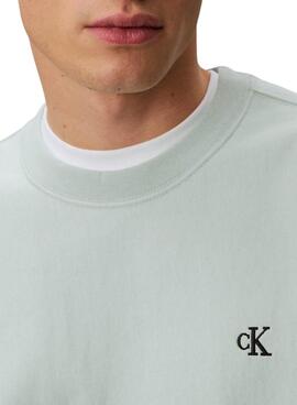 Sudadera Calvin Klein Jeans turquesa para hombre