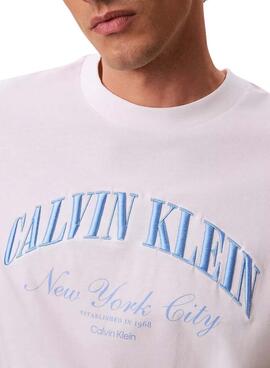 Camiseta Calvin Klein Jeans March blanco para hombre