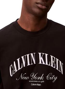 Camiseta Calvin Klein Jeans March negro para hombre