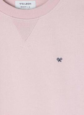 Sudadera Silbon Minilogo rosa para hombre