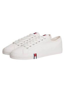 Zapatillas Tommy Jeans Archive de lona blanco para hombre
