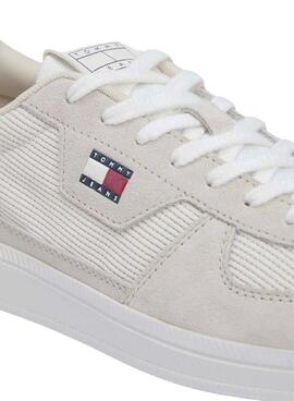 Zapatillas Tommy Jeans Greenwich textura mixta gris para hombre
