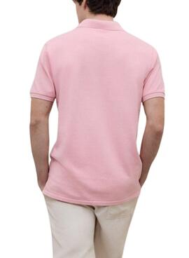 Polo Ecoalf Tedan rosa para hombre
