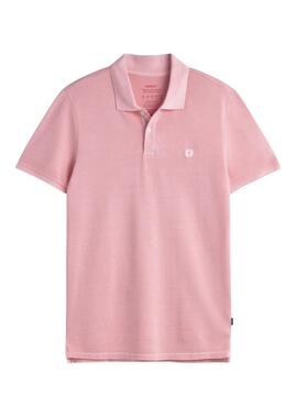 Polo Ecoalf Tedan rosa para hombre