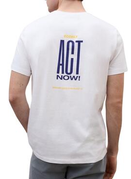 Camiseta Ecoalf Act blanco para hombre