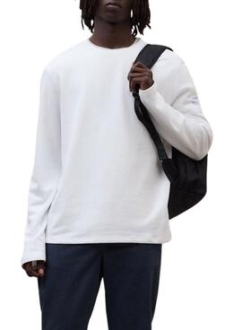 Camiseta Ecoalf manga larga Sustano blanco para hombre