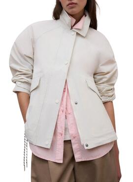 Chaqueta Ecoalf Major beige para mujer
