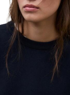 Jersey Ecoalf Koa marino estampado de rayas para mujer