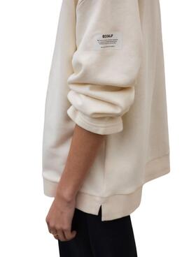 Sudadera Ecoalf Ankara beige para mujer
