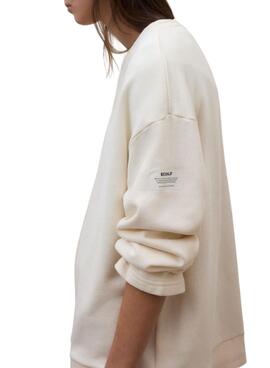 Sudadera Ecoalf Ankara beige para mujer