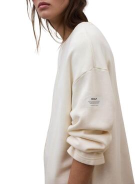 Sudadera Ecoalf Ankara beige para mujer