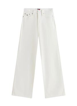 Pantalón vaquero Tommy Jeans Claire blanco para mujer