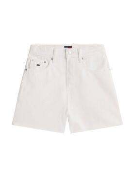 Shorts Tommy Jeans Mom blanco para mujer