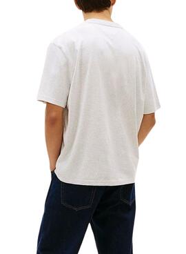 Camiseta Tommy Jeans 90s gris para hombre