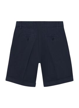 Bermudas Silbon clásico azul marino para hombre