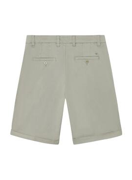 Bermudas Silbon clásico verde para hombre