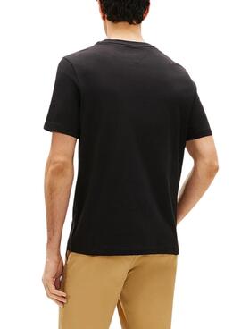 Camiseta Tommy Hilfiger Brand Love negro para hombre