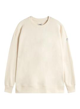 Sudadera Ecoalf Storm beige para mujer