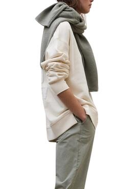 Sudadera Ecoalf Storm beige para mujer