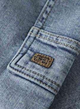 Pantalón Name It cargo denim claro para niño