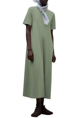 Vestido Ecoalf Elettra verde para mujer