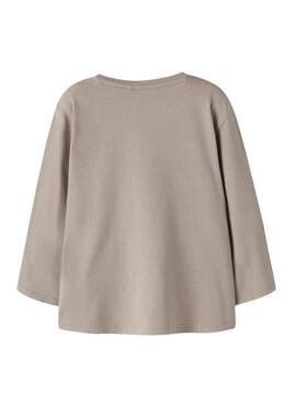 Camiseta Name It vintage beige para niño