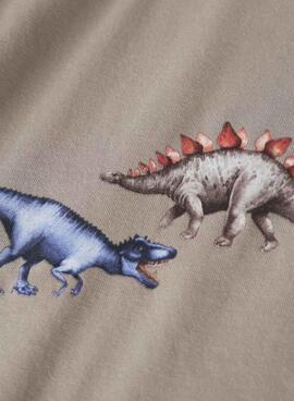 Camiseta Name It vintage beige para niño