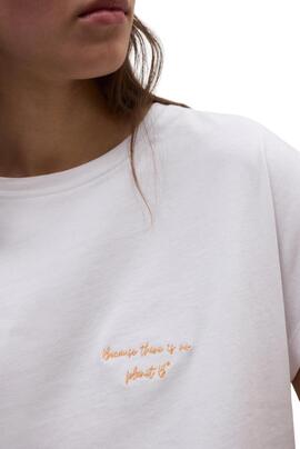 Camiseta Ecoalf Namur blanca para mujer