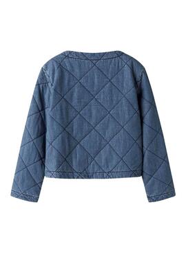 Chaqueta Name It  Juliette acolchada denim azul medio para niña
