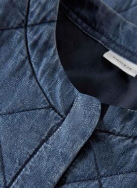 Chaqueta Name It  Juliette acolchada denim azul medio para niña