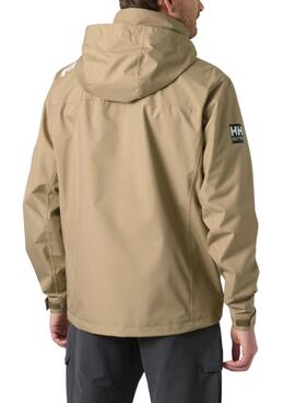 Cazadora Helly Hansen Crew Midlayer camel con capucha