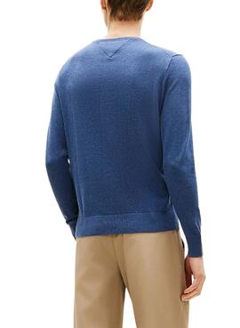 Jersey Tommy Hilfiger Essential azul para hombre