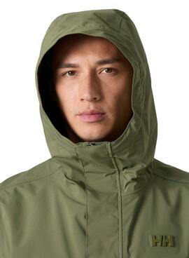 Chubasquero Helly Hansen Brussel verde para hombre