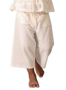 Conjunto dos piezas Mayoral crochet blanco para bebé niña