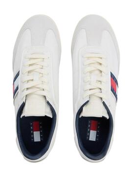 Zapatillas Tommy Jeans Retro Runner Cleated blanco para hombre